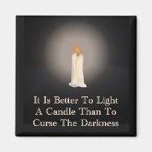 "Light A Candle" Quote Magnet