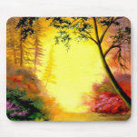 Light at the end of the forest mousepad