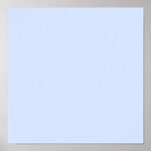 Light Baby Blue Poster
