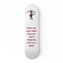 Light Bass Guitar Girl Skate Decks