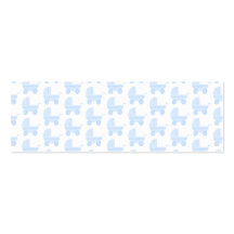 Light Blue and White Baby Stroller Pattern. Business Card Templates