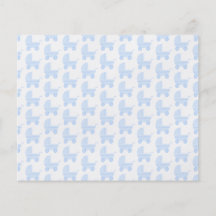 Light Blue and White Baby Stroller Pattern. Personalized Flyer