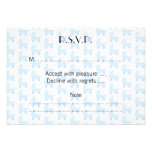 Light Blue and White Baby Stroller Pattern. Personalized Invites