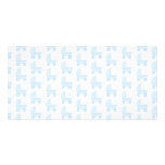 Light Blue and White Baby Stroller Pattern. Picture Card