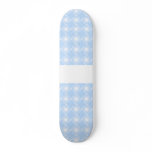 Light blue and white spiral pattern design. skate board decks