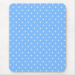 Light Blue and White. Star Pattern. mousepads