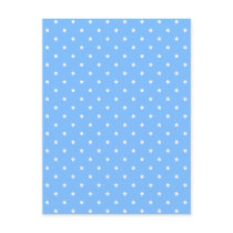 Light Blue and White. Star Pattern. Postcards