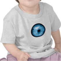 Light Blue cloudy eye graphic