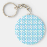 light blue dots keychains
