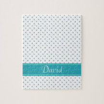 Light blue flowers with light blue stripe puzzle con fotos