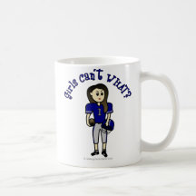 Light Blue Football Coffee Mugs