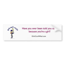 Light Blue Girls Softball Bumper Stickers