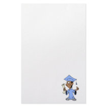 Light Blue Grad Personalized Stationery