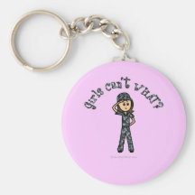Light Blue Navy Girl Keychains