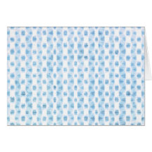 Light Blue Ocean Dot Matrix of Circles Card