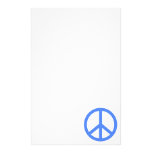 Light Blue Peace Stationery Paper