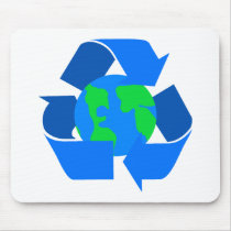 light blue recycle mousepads