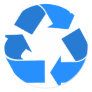 light blue recycle stickers