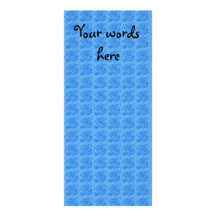 Light blue roses pattern rack card design