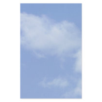 light blue sky w/ clouds stationary stationery paper