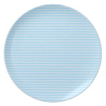 Light Blue Stripes. plates