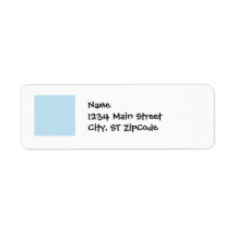 Light Blue Swirls Waves Nautical Beach Print Return Address Label
