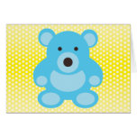Light Blue Teddy Bear Card