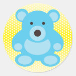Light Blue Teddy Bear Sticker