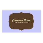 Light Blue Vintage/Retro Type Yellow Business Card business cards