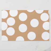 Light Brown and White Spot Pattern. Custom Flyer
