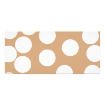 Light Brown and White Spot Pattern. Rack Cards