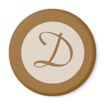 Light brown monogram