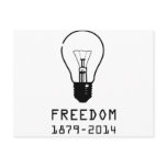 Light Bulb (BLACK LOGO) Post Card