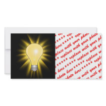 Light Bulb - Dim The Lights Photo Card