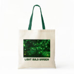 Light bulb garden tote bag