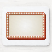 Light bulb red sign mousepads