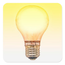 light bulb sticker