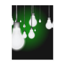 Light Bulbs Postcard
