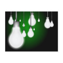 Light Bulbs Post Card
