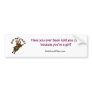 Light Bull Rider Bumper Sticker