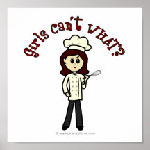 Light Chef Girl Print