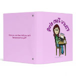 Light Computer Girl binders