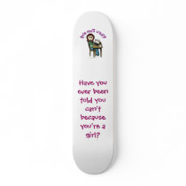Light Computer Girl Custom Skate Board