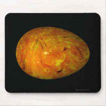 "Light Copper Marbled Egg" - Black Background
