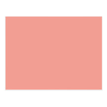 Light Coral Peach Fashion Color Trend 2014 Custom Post Cards