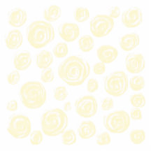 Light cream yellow roses on white. photo sculpture