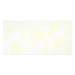 Light cream yellow roses on white. picture card