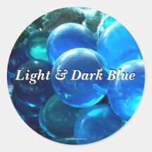 Light & Dark Blue Stickers