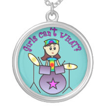 Light Drummer Girl Custom Jewelry