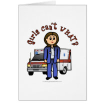Light EMT Paramedic Girl Cards